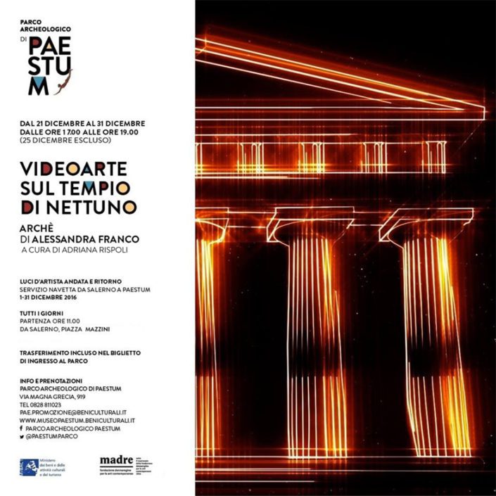 video mapping Paestum