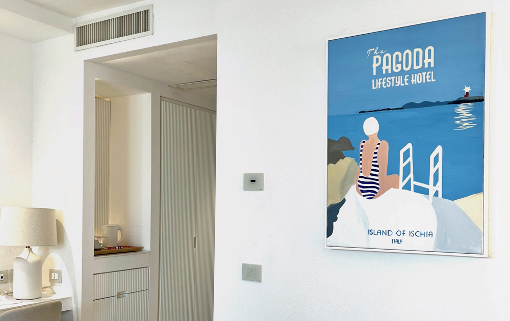 Alessandra Franco art work Pagoda Hotel Ischia